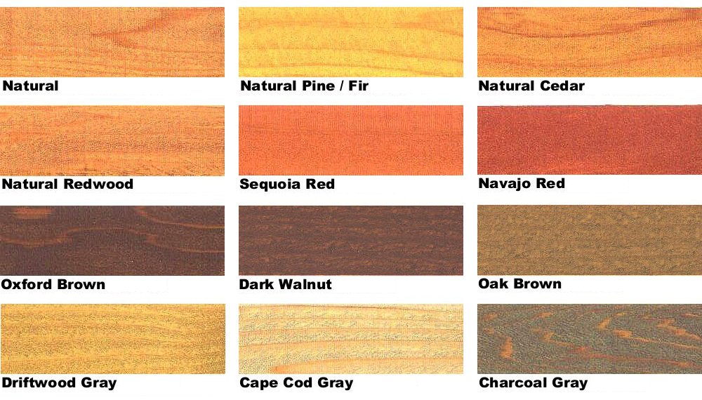 Wood Stain Colors