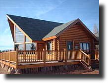Finish a log home with Messmers Timberflex